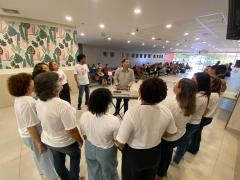 Hospital Metropolitano recebe coral da CBPM. Foto: Clarissa Passos/Santa Casa Ruy Barbosa