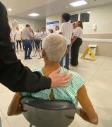 Hospital Metropolitano recebe coral da CBPM. Foto: Clarissa Passos/Santa Casa Ruy Barbosa