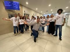 Hospital Metropolitano recebe coral da CBPM. Foto: Clarissa Passos/Santa Casa Ruy Barbosa