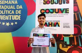 Abertura da Semana da Política de Juventude e posse do CEJUVE. Foto: Matheus Landim/GOVBA