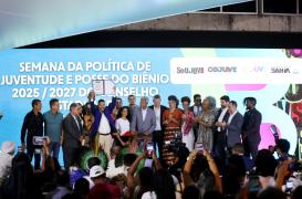 Abertura da Semana da Política de Juventude e posse do CEJUVE. Foto: Matheus Landim/GOVBA
