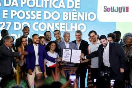 Abertura da Semana da Política de Juventude e posse do CEJUVE. Foto: Matheus Landim/GOVBA