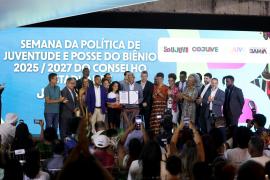 Abertura da Semana da Política de Juventude e posse do CEJUVE. Foto: Matheus Landim/GOVBA