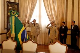 PMBA realiza cerimônia de transmissão de cargos. Foto: Matheus Landim/GOVBA