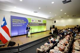 Sanção da lei que cria novos comandos regionais e cargos para a Polícia Militar da Bahia. Foto: Wuiga Rubini/GOVBA