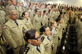 Sanção da lei que cria novos comandos regionais e cargos para a Polícia Militar da Bahia. Foto: Wuiga Rubini/GOVBA