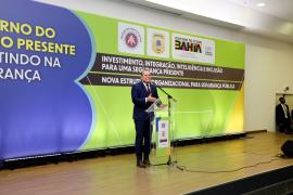 Sanção da lei que cria novos comandos regionais e cargos para a Polícia Militar da Bahia. Foto: Wuiga Rubini/GOVBA