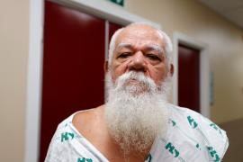 Wilson Ferreira Santos, paciente neurológico, 81 anos. Hospital do Subúrbio. Foto: Amanda Ercília/GOVBA