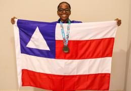 Enzo ginástica artística. Foto: Jéssica Tavares/GOVBA