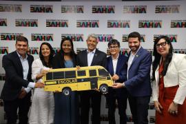 Reunião com prefeito de Jandaíra. Foto: Wuiga Rubini/GOVBA 