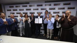 Lideranças de Bom Jesus dos Passos. Foto: Joá Souza/GOVBA 