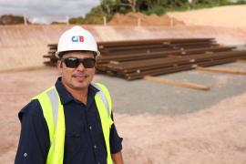Na foto Engenheiro civil do VLT, Renato Ribeiro. Foto: Matheus Landim/GOVBA
