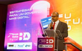 Na foto Marcius Gomes, Secretário de Ciência, Tecnologia e Inovação. 2° Fórum Bahia Digital. Foto: Joá Souza/GOVBA
