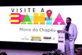 Na foto Pertiano Souza, secretário Municipal de Cultura e Turismo de Morro do Chapéu. Foto: Matheus Landim/GOVBA