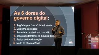 Na foto Wesley Vaz, palestrante. 2° Fórum Bahia Digital. Foto: Joá Souza/GOVBA