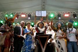 Acampamento Terra Livre – Bahia 2025. Foto: Matheus Landim/GOVBA