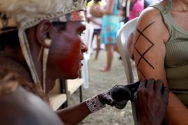 Acampamento Terra Livre – Bahia 2025. Foto: Matheus Landim/GOVBA