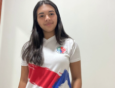 Na foto, a estudante Izabel Silva. Foto: Arquivo pessoal.