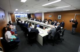 Reunião com o prefeito de Jeremoabo. Foto: Matheus Landim/GOVBA