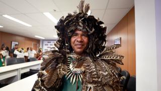 Cacique Babau Tupinambá - Tupinambá Serra do Padeiro, Sul da Bahia, Território indígena tupinambá de Olivença. Foto: Feijão Almeida/GOVBA