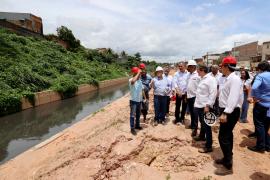 Macrodrenagem dos rios Jaguaribe e Mangabeira avança e alcança 80% de execução