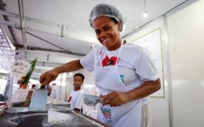 Maiana Peixoto, de 40 anos, agricultora da Associação de Agricultores da Comunidade da Sapucaia, em Santo Antônio de Jesus. Foto: Feijão Almeida/GOVBA 