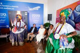 Coletiva Voo Salvador-Panamá. Foto: Matheus Landim/GOVBA 