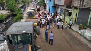 Vistoria das obras de macro e microdrenagem na Cidade Baixa 