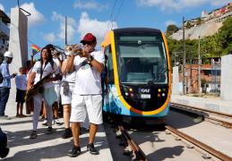 Abre Alas do VLT leva o carnaval ao Subúrbio Ferroviário. Foto: Joá Souza/GOVBA
