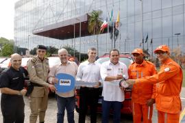 Governo do Estado reforça segurança pública com entrega de fuzis e novas viaturas