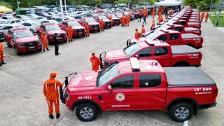Governo do Estado reforça segurança pública com entrega de fuzis e novas viaturas
