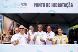 Ilha de Hidratação. Foto: Thuane Maria/GOVBA