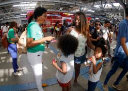 Metrô recebe ações de proteção social de crianças e adolescentes no Carnaval. Foto: Joá Souza/GOVBA