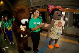 Metrô recebe ações de proteção social de crianças e adolescentes no Carnaval. Foto: Joá Souza/GOVBA