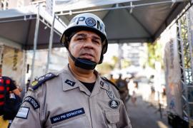 Na foto coordenador operacional dos portais, Major PM Fabiano Edington. Foto: Amanda Ercília/GOVBA