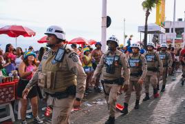 PMBA no Carnaval da Bahia 2026. Foto: Ícaro Soares/GOVBA 