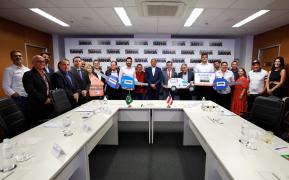 Audiência com o prefeito de Iguaí. Foto: Feijão Almeida/GOVBA 