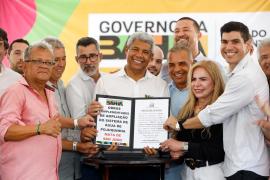 Jerônimo Rodrigues inaugura escola de tempo integral e autoriza pacote de obras para ampliar infraestrutura em Mata de São João