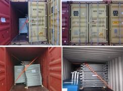 Imagens de parte do material que está vindo da China 