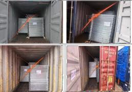 Imagens de parte do material que está vindo da China 