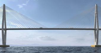 Imagens do projeto da Ponte Salvador-Itaparica 