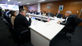 Audiência com o prefeito de Piripá. Foto: Feijão Almeida/GOVBA