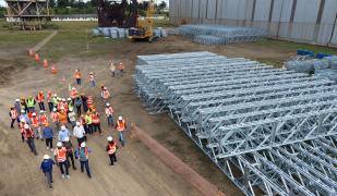 Imprensa acompanha avanço das obras da Ponte Salvador-Itaparica em Maragogipe