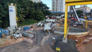 Obras do Tramo IV do Metrô Salvador