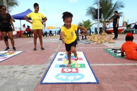 Dia de Lazer no bairro de Praia Grande