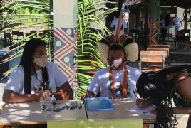 Escola indígena em Porto Seguro