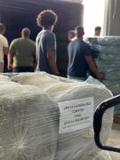 kits de ajuda humanitária para municípios afetados pela chuva