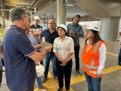 CTB realiza vistoria final do Tramo III e novo Terminal de Integração de Ônibus