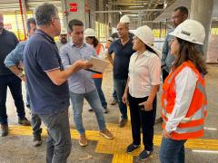 CTB realiza vistoria final do Tramo III e novo Terminal de Integração de Ônibus