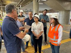 CTB realiza vistoria final do Tramo III e novo Terminal de Integração de Ônibus
